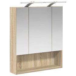 Armoire Miroir de Salle de Bain Chêne Sonoma 60 x 14.5 x 70 cm 628275628275