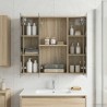 Armoire Miroir de Salle de Bain Chêne Sonoma 70 x 14,5 x 70 cm 628276628276