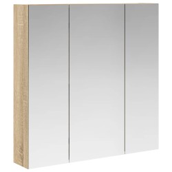 Armoire Miroir de Salle de Bain Chêne Sonoma 70 x 14,5 x 70 cm 628276628276