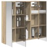 Armoire Miroir de Salle de Bain Chêne Sonoma 70 x 14,5 x 70 cm 628276628276