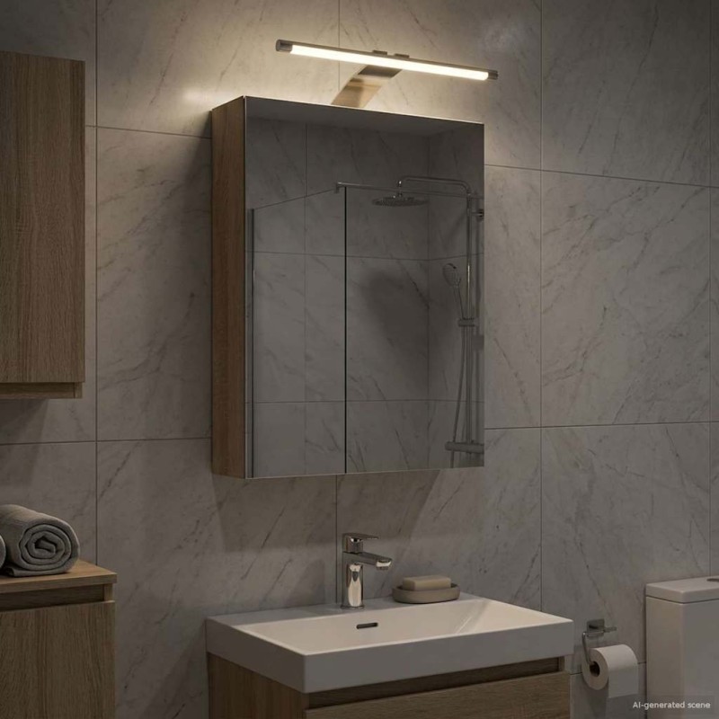 Armoire Miroir de Salle de Bain Chêne Sonoma 30 x 10,5 x 50 cm 628278628278