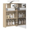 Armoire Miroir de Salle de Bain Chêne Sonoma 30 x 10,5 x 50 cm 628278628278