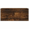Armoire murale chêne fumé 80x36,5x35 cm bois d'ingénierie 628279628279