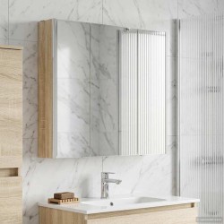 Armoire Miroir de Salle de Bain avec étagère Chêne Sonoma 628281628281