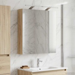 Armoire Miroir de Salle de Bain Chêne Sonoma 60 x 14,5 x 70 cm 628282628282