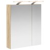 Armoire Miroir de Salle de Bain Chêne Sonoma 60 x 14,5 x 70 cm 628282628282