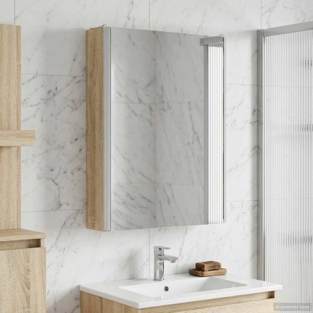 Armoire Miroir de Salle de Bain Chêne Sonoma 628283628283