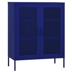 Armoire de rangement Bleu marine 80x35x101,5 cm Acier 628284628284