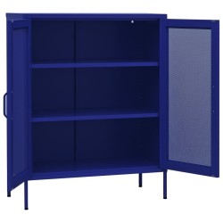 Armoire de rangement Bleu marine 80x35x101,5 cm Acier 628284628284