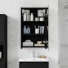 Armoire Miroir de Salle de Bain Chêne noir 30 x 10,5 x 50 cm 628285628285