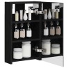 Armoire Miroir de Salle de Bain Chêne noir 30 x 10,5 x 50 cm 628285628285