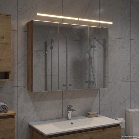 Armoire Miroir de Salle de Bain Chêne artisan 628293628293