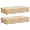 Boîte de rangement 2 pcs Crème 100 x 50 x 18 cm Tissu intissé 628296628296