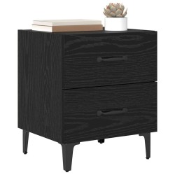Armoire de lit avec tiroir 2 pcs Chêne noir 40 x 35 x 47,5 cm 628297628297