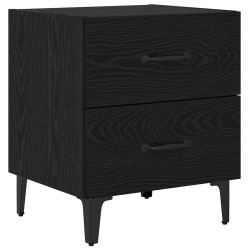 Armoire de lit avec tiroir 2 pcs Chêne noir 40 x 35 x 47,5 cm 628297628297