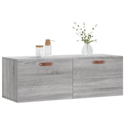 Armoire murale sonoma gris 100x36,5x35 cm bois d'ingénierie 628298628298