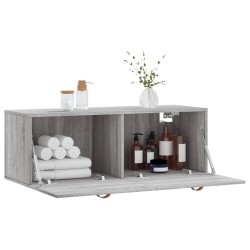 Armoire murale sonoma gris 100x36,5x35 cm bois d'ingénierie 628298628298