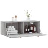 Armoire murale sonoma gris 100x36,5x35 cm bois d'ingénierie 628298628298