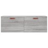 Armoire murale sonoma gris 100x36,5x35 cm bois d'ingénierie 628298628298