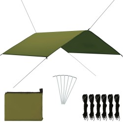 Bâche d'extérieur 4x4 m Vert 628300628300