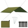 Bâche d'extérieur 4x4 m Vert 628300628300