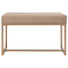 Banc d'entrée beige 80 cm velours 628301628301