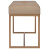 Banc d'entrée beige 80 cm velours 628301628301