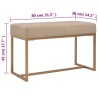 Banc d'entrée beige 80 cm velours 628301628301