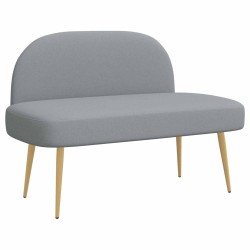 Banc rembourré avec dossier Gris clair 110 x 60 x 76 cm 628303628303