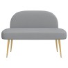 Banc rembourré avec dossier Gris clair 110 x 60 x 76 cm 628303628303