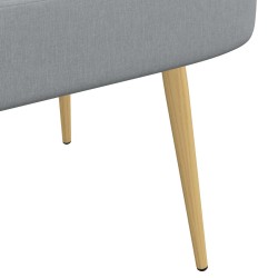 Banc rembourré avec dossier Gris clair 110 x 60 x 76 cm 628303628303