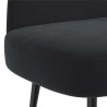 Banc rembourré avec dossier Noir 110 x 60 x 76 cm Velours 628304628304