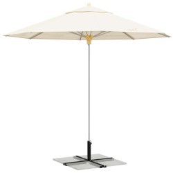 Base de parasol avec cadre croisé Noir Acier 628305628305