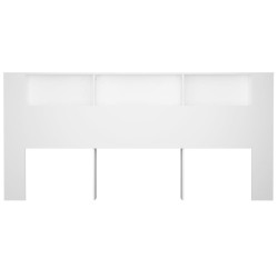 Armoire de tête de lit Blanc 220x18,5x104,5 cm 628307628307