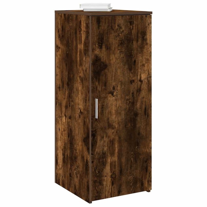 Armoire de rangement chêne fumé 40x45x103,5cm bois d'ingénierie 628308628308