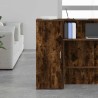 Armoire de rangement chêne fumé 40x45x103,5cm bois d'ingénierie 628308628308