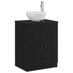 Armoire de salle de bain Noir 54 x 41 x 70 cm Bois d'ingénierie 628313628313