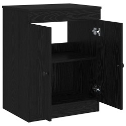 Armoire de salle de bain Noir 54 x 41 x 70 cm Bois d'ingénierie 628313628313