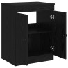 Armoire de salle de bain Noir 54 x 41 x 70 cm Bois d'ingénierie 628313628313