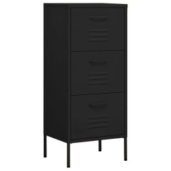 Armoire de rangement Noir 42,5x35x101,5 cm Acier 628314628314