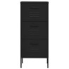 Armoire de rangement Noir 42,5x35x101,5 cm Acier 628314628314