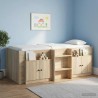 Armoire de rangement pour lit mezzanine 2 pc Chêne Sonoma 628315628315