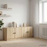 Armoire de rangement pour lit mezzanine 2 pc Chêne Sonoma 628315628315
