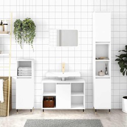 Armoire de salle de bain blanc 30x30x100 cm bois d'ingénierie 628317628317