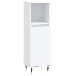 Armoire de salle de bain blanc 30x30x100 cm bois d'ingénierie 628317628317