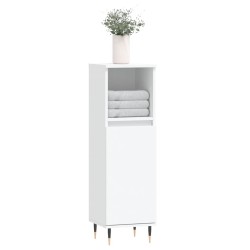 Armoire de salle de bain blanc 30x30x100 cm bois d'ingénierie 628317628317