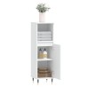 Armoire de salle de bain blanc 30x30x100 cm bois d'ingénierie 628317628317