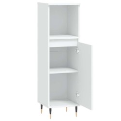 Armoire de salle de bain blanc 30x30x100 cm bois d'ingénierie 628317628317