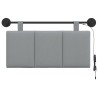 Tête de lit suspendue Avec lumière LED Gris clair Tissu 628319628319
