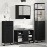 Cabinet de salle de bain avec porte Chêne noir 40 x 30 x 180 cm 628321628321